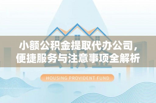 池上小额公积金提取代办公司，便捷服务与注意事项全解析