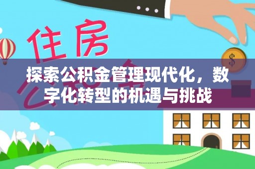 池上探索公积金管理现代化，数字化转型的机遇与挑战