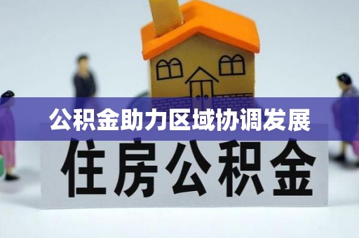 池上公积金助力区域协调发展