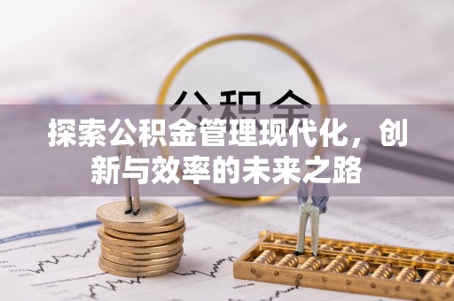 池上探索公积金管理现代化，创新与效率的未来之路