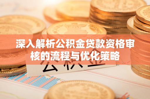 池上深入解析公积金贷款资格审核的流程与优化策略