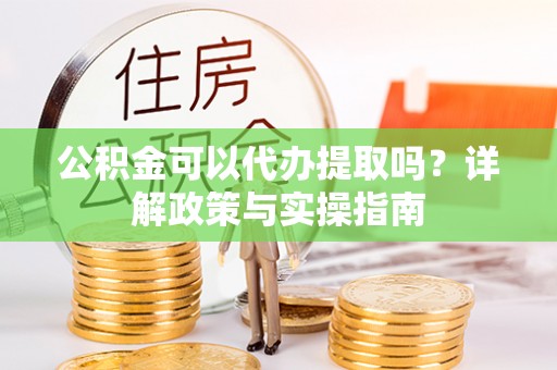 池上公积金可以代办提取吗？详解政策与实操指南