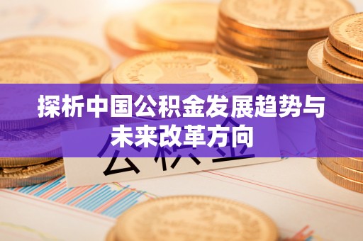 池上探析中国公积金发展趋势与未来改革方向