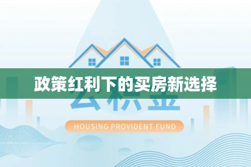 池上政策红利下的买房新选择