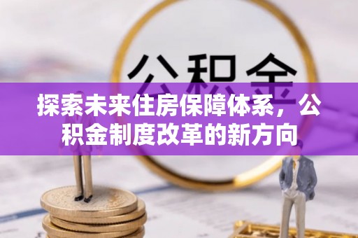 池上探索未来住房保障体系，公积金制度改革的新方向