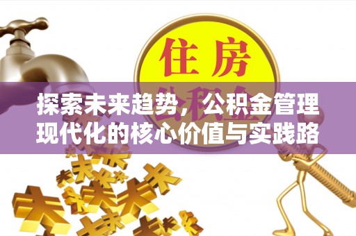 池上探索未来趋势，公积金管理现代化的核心价值与实践路径