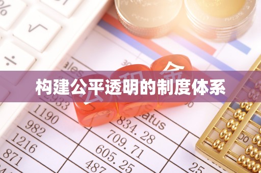 池上构建公平透明的制度体系