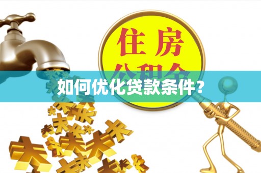 池上如何优化贷款条件？