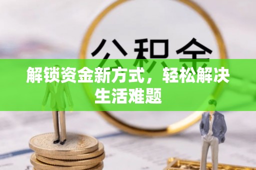 池上解锁资金新方式，轻松解决生活难题