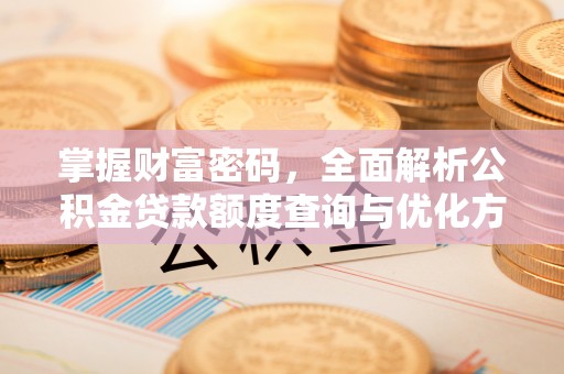 池上掌握财富密码，全面解析公积金贷款额度查询与优化方案