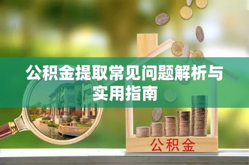 池上公积金提取常见问题解析与实用指南