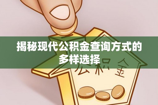 池上揭秘现代公积金查询方式的多样选择