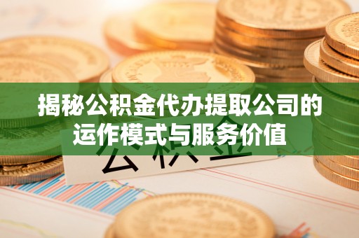 池上揭秘公积金代办提取公司的运作模式与服务价值