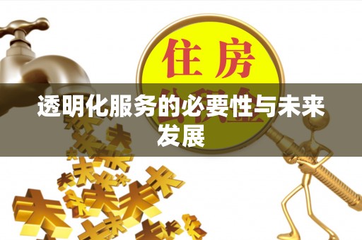 池上透明化服务的必要性与未来发展