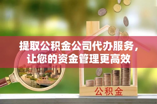 池上提取公积金公司代办服务，让您的资金管理更高效