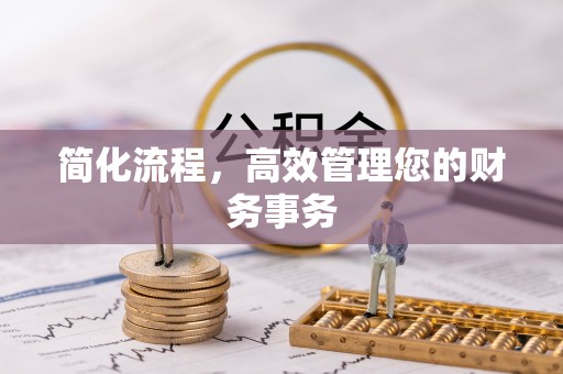 池上简化流程，高效管理您的财务事务