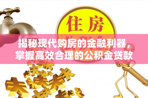 池上揭秘现代购房的金融利器，掌握高效合理的公积金贷款流程